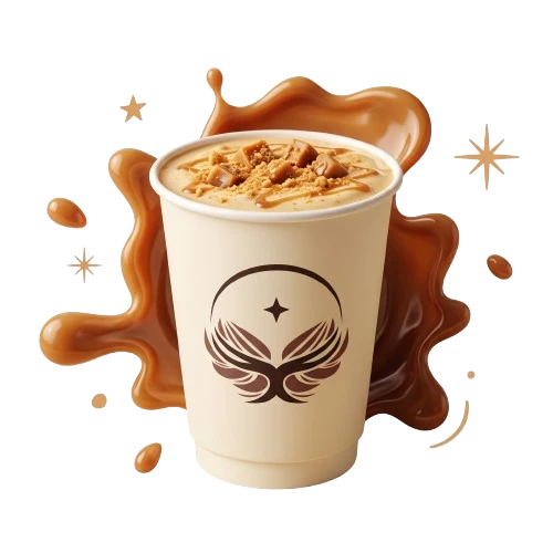 Golden Butterscotch shake with caramelized crunch