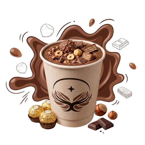 Ferrero Fusion loaded shake with roasted nuts and chocolate cream