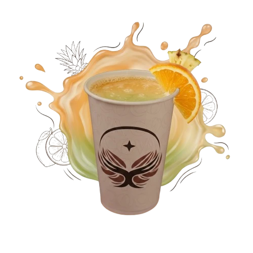 Triple citrus juice blend: Mosambi, Pineapple, Orange