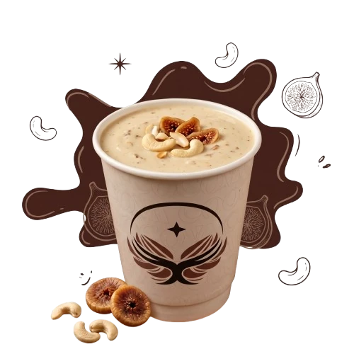 Kaju Anjeer thick shake with sweet fig puree