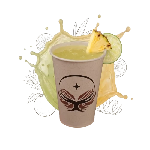 Mosambi Pineapple pressed fresh juice