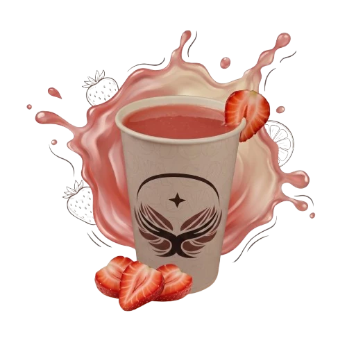 Fresh strawberry juice